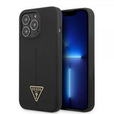 Guess iPhone 13 Pro Deksel Metal Triangle Svart