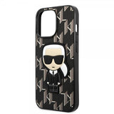 Karl Lagerfeld iPhone 13 Pro Deksel Monogram Iconic Patch Svart