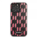 Karl Lagerfeld iPhone 13 Pro Deksel Monogram Pattern Rosa