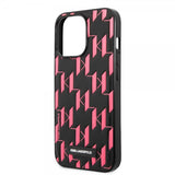 Karl Lagerfeld iPhone 13 Pro Deksel Monogram Pattern Rosa