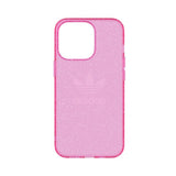 Adidas iPhone 13 Pro Deksel Beskyttende Klar Etui Glitter Rosa