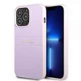 Guess iPhone 13 Pro Deksel Saffiano Metal Logo Lilla