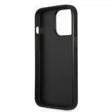 Guess iPhone 13 Pro Deksel Saffiano Metal Triangle Svart