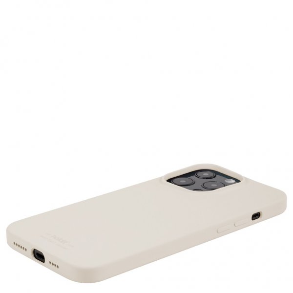 holdit iPhone 13 Pro Deksel Silikon Light Beige