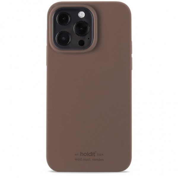holdit iPhone 13 Pro Deksel Silikon Dark Brown