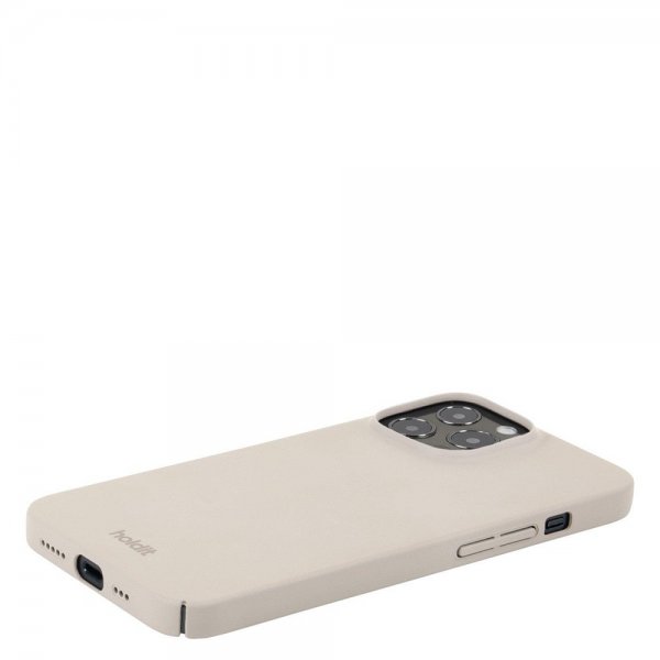 holdit iPhone 13 Pro Deksel Slim Case Light Beige