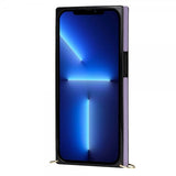 iPhone 13 Pro Deksel Square med Stropp Lilla
