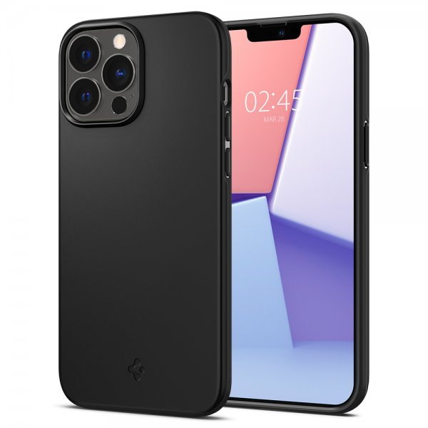 Spigen iPhone 13 Pro Deksel Thin Fit Svart