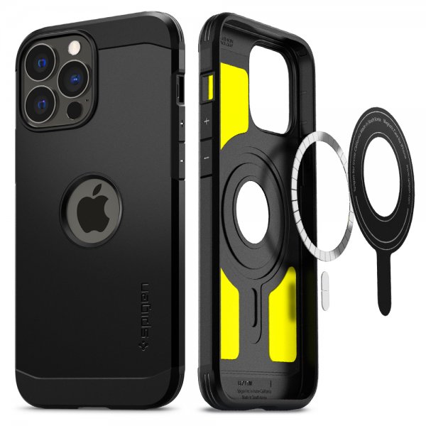 Spigen iPhone 13 Pro Deksel Tough Armor Mag Svart