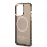 Guess iPhone 13 Pro Deksel Translucent MagSafe Svart