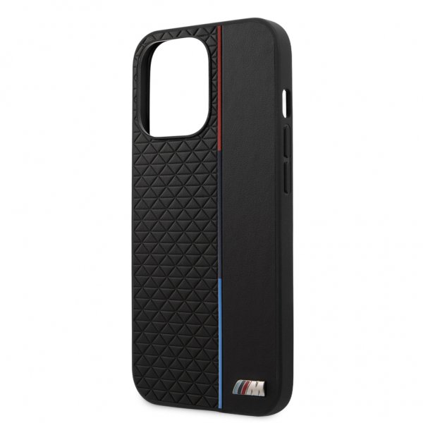 BMW iPhone 13 Pro Deksel Triangle Pattern Svart