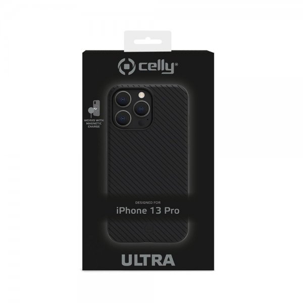 Celly iPhone 13 Pro Deksel ULTRAMAG Svart