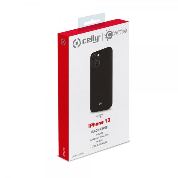 Celly iPhone 13 Deksel CROMO Svart