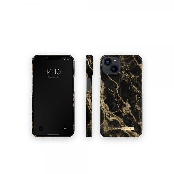 Ideal of Sweden iPhone 13 Deksel Fashion Case Golden Smoke Marble