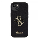 Guess iPhone 13 Deksel Fixed Glitter Svart