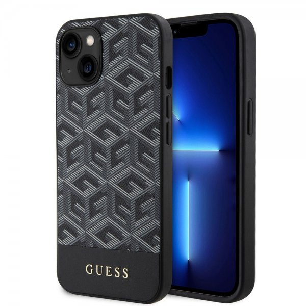Guess iPhone 13 Deksel G Cube MagSafe Svart