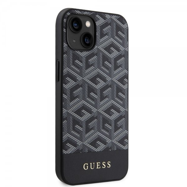 Guess iPhone 13 Deksel G Cube MagSafe Svart