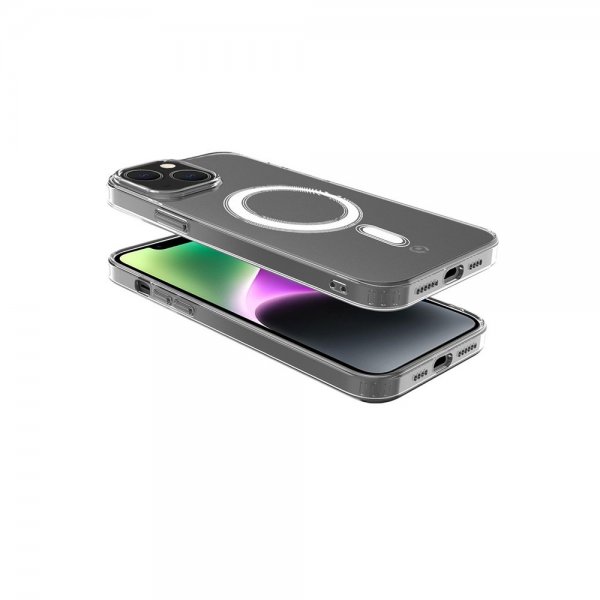 Celly iPhone 13 Deksel GELSKINMAG MagSafe Transparent