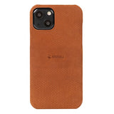 Krusell iPhone 13 Deksel Leather Cover Cognac