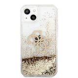 Guess iPhone 13 Deksel Liquid Glitter Gull