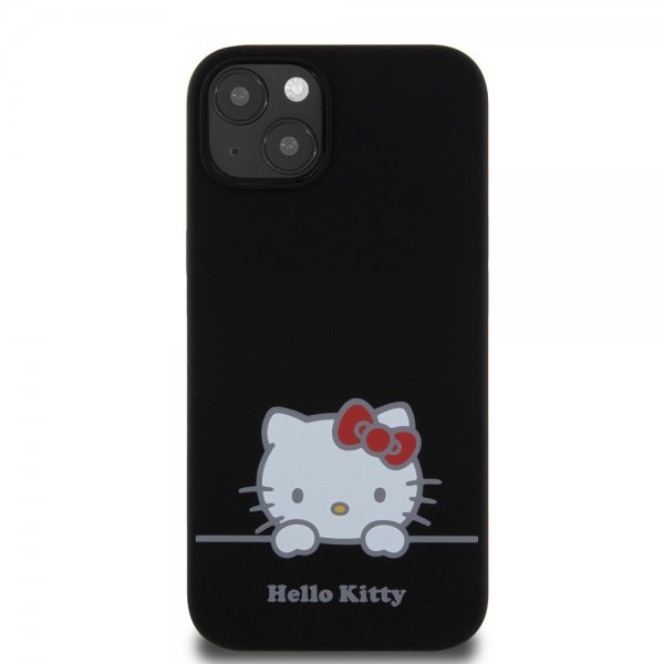 Hello Kitty iPhone 13 Deksel Liquid Silicone Svart
