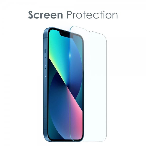 Northjo iPhone 13 Deksel med Skjermbeskytter og Kamerabeskytter 3-i-1