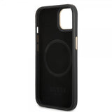 Guess iPhone 13 Deksel Metal Plate Logo MagSafe Svart