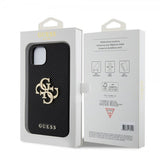 Guess iPhone 13 Deksel Perforated Glitter Svart