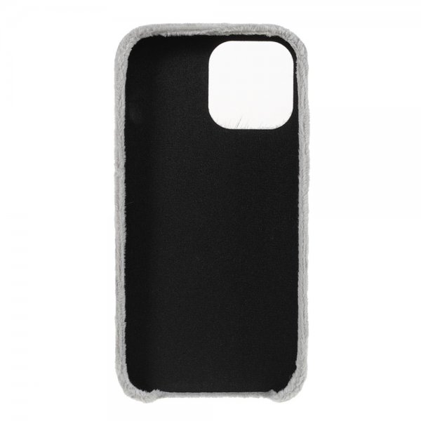 iPhone 13 Deksel Plysj Love Perler Grå
