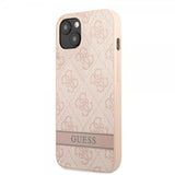 Guess iPhone 13 Deksel Printed Stripe Bottom Rosa