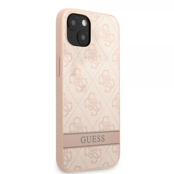Guess iPhone 13 Deksel Printed Stripe Bottom Rosa