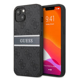 Guess iPhone 13 Deksel Printed Stripe Grå