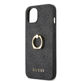 Guess iPhone 13 Deksel Ring Stand Grå