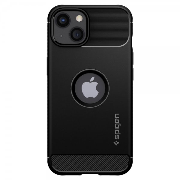 Spigen iPhone 13 Deksel Rugged Armor Matte Black