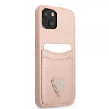 Guess iPhone 13 Deksel Saffiano Double Cardslot Rosa