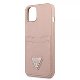 Guess iPhone 13 Deksel Saffiano Double Cardslot Rosa