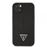 Guess iPhone 13 Deksel Saffiano Metal Triangle Svart