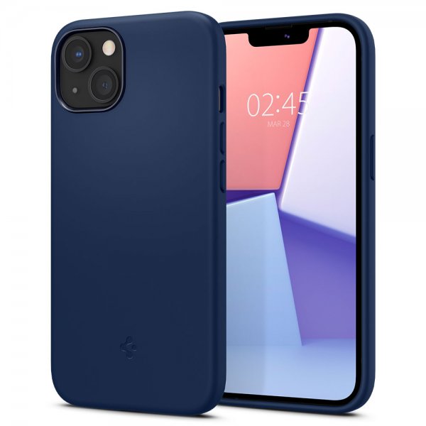 Spigen iPhone 13 Deksel Silicone Fit Navy Blue