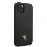 Guess iPhone 13 Deksel Silicone Metal Logo 4G Svart