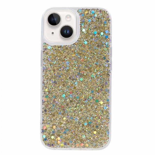 Nordic Covers iPhone 13 Deksel Sparkle Series Citrine Gold