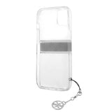 Guess iPhone 13 Deksel Stripe Charm Grå