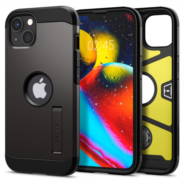 Spigen iPhone 13 Deksel Tough Armor Gunmetal