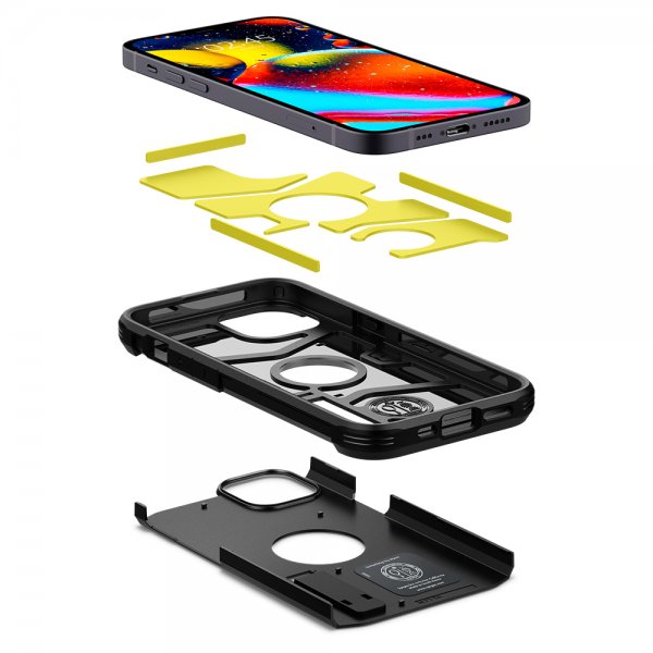 Spigen iPhone 13 Deksel Tough Armor Svart