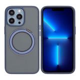 iPhone 13 Pro Max/iPhone 12 Pro Max Deksel Roterbart Stativ Blå