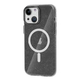 iPhone 13/iPhone 14 Deksel Glitter MagSafe Svart