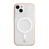 Rvelon iPhone 13/iPhone 14 Deksel Korrugerte MagSafe Oransje