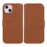 Rvelon iPhone 13/iPhone 14 Etui Detachable Wallet Case Brun