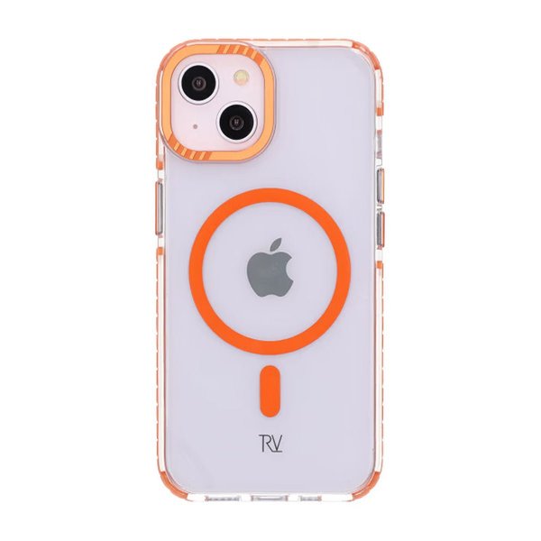 Rvelon iPhone 13/iPhone 14 Deksel TPU MagSafe Oransje