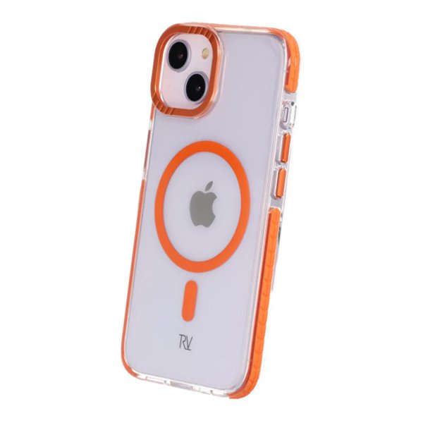 Rvelon iPhone 13/iPhone 14 Deksel TPU MagSafe Oransje
