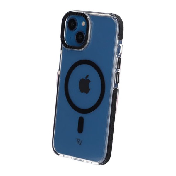 Rvelon iPhone 13/iPhone 14 Deksel TPU MagSafe Svart